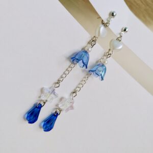sapphire bloom dangles